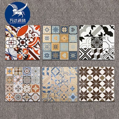 600x600高清图片,600x600图片头像 复古花砖600x600客厅地砖 仿古工业水泥砖拼花瓷砖防滑地板砖墙砖