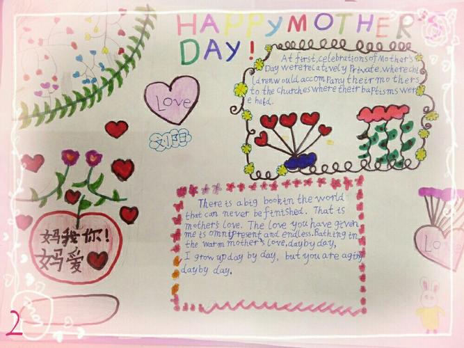 母亲节英文版手抄报评选结果