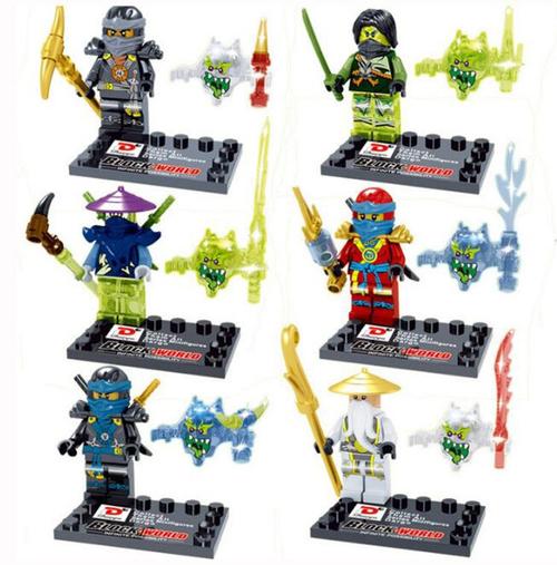 幻影忍者时光之刃时空双子兼容乐高积木酷克斯魔奇亚指挥官
