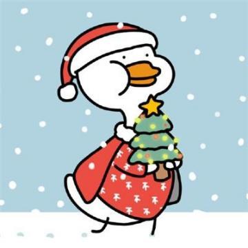 小红帽圣诞情侣头像超可爱 2020圣诞节微信情侣头像合集