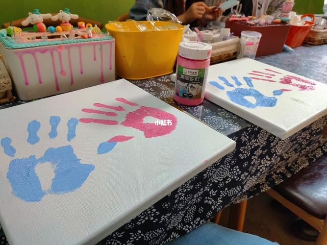情侣diy手印画_diy_手工制作_我的手工日常_兴趣爱好