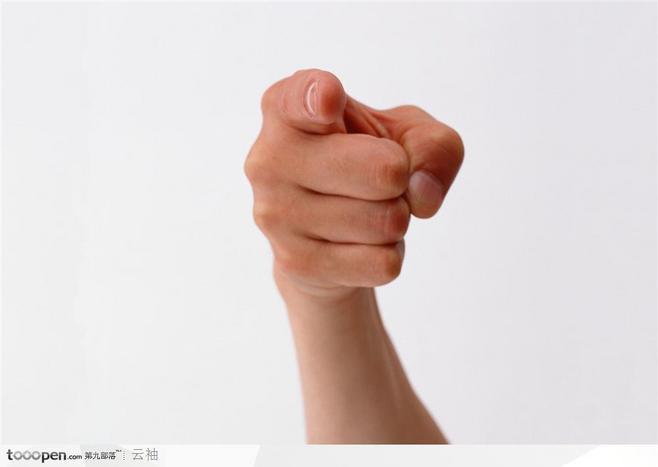 手的表情-"你"的指点手势正面