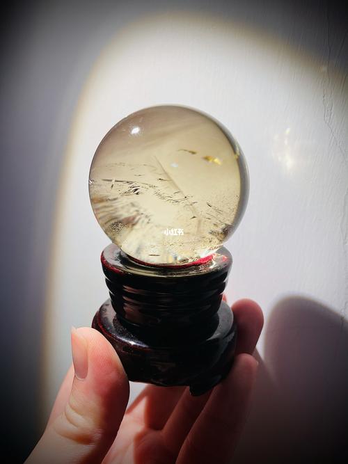 巴西天然黄水晶球 带蓝针 有求必应财富能量_水晶球_兴趣爱好_兴趣