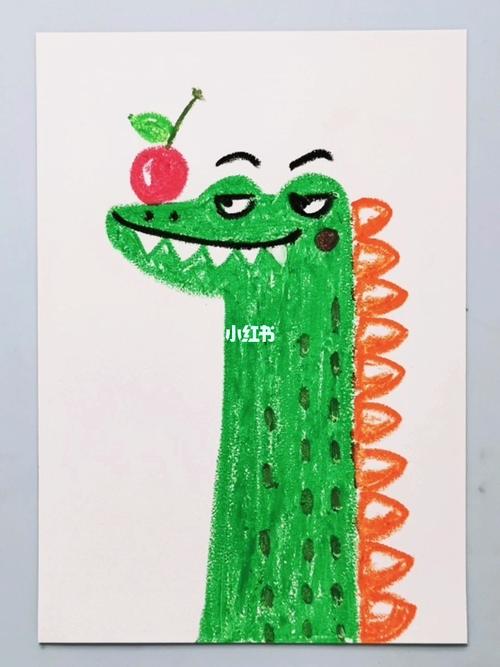 油画棒创意儿童画:恐龙,适合3-6岁_儿童画_油画棒_恐龙_北京攻略_创意