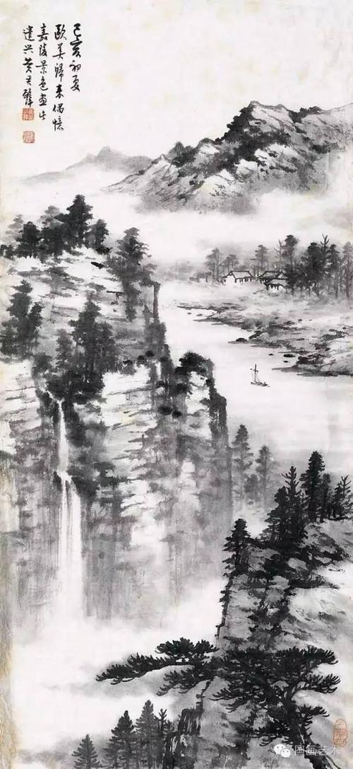 黄君壁山水画作欣赏