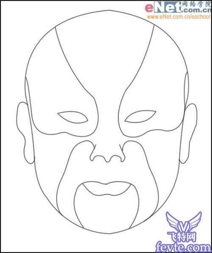 幼儿画脸谱的简笔画 简笔画图片大全-蒲城教育文学网