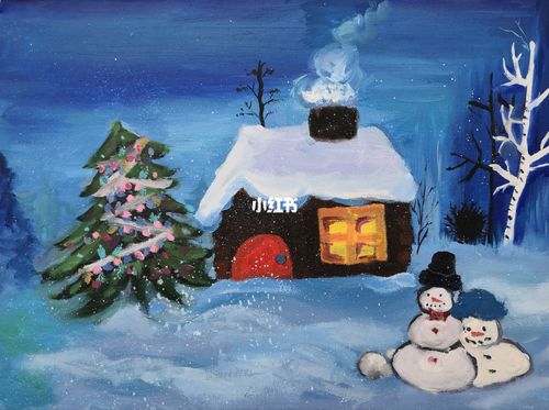 绘画鉴赏冰雪冬奥主题儿童绘画作品