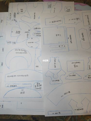 小布娃衣纸样 ob11各种娃衣纸样_娃衣_ob11_教程_洋装