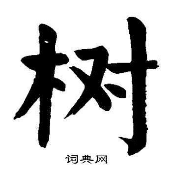树楷书书法字典