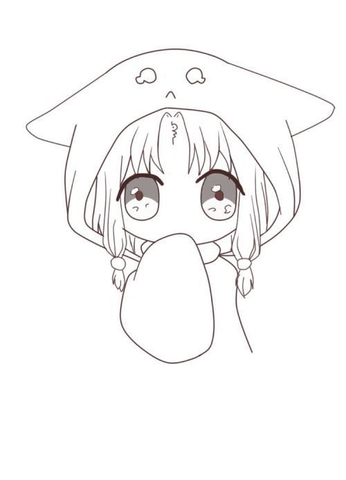 漫画女简笔画手绘时尚卡通女头像动漫人物背影简笔画女 第1页