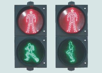 江门厂家直销远望牌2015新交规专用pc交通灯300人行道静态红绿灯 开平