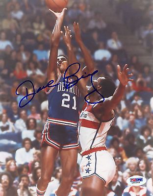 dave bing signed psa/dna coa 8x10 photo auto autographed detroit