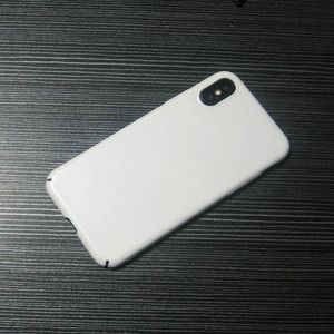 纯白色iphonexr亮面uv光亮手机壳适用于苹果xr耐脏不发黄全包硬壳