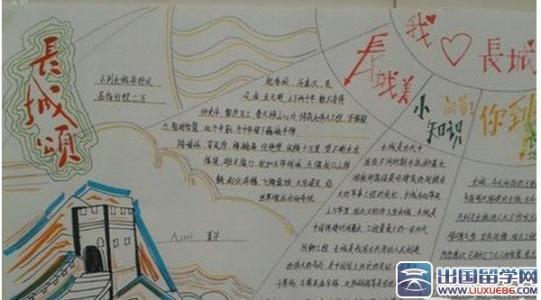 长城手抄报简笔画视频教程
