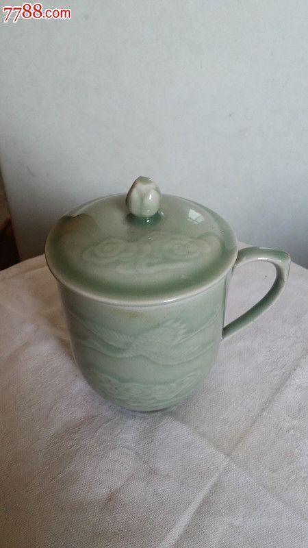 50年代龙泉窑暗花仙鹤茶杯-se27827751-青瓷/秘色瓷-零售-7788收藏