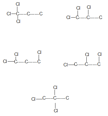 丙烷的三氯代物同分异构体几种分别是什么