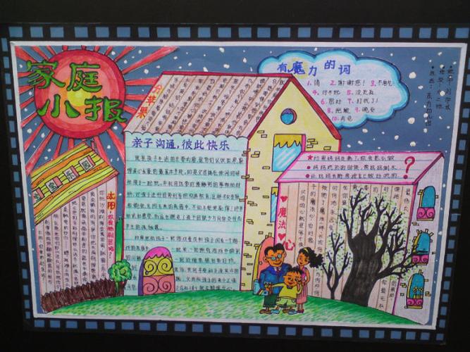 关于幸福的手抄报