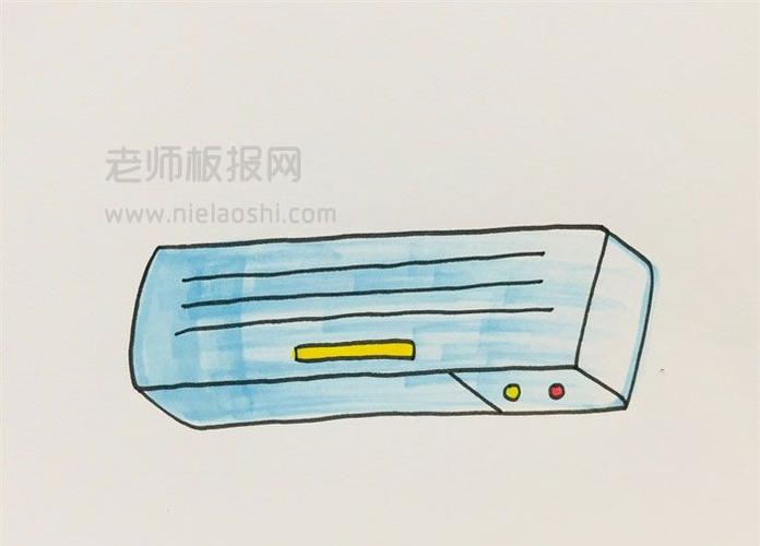 空调简笔画图片:空调怎么画的