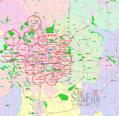 2011北京商圈分布图