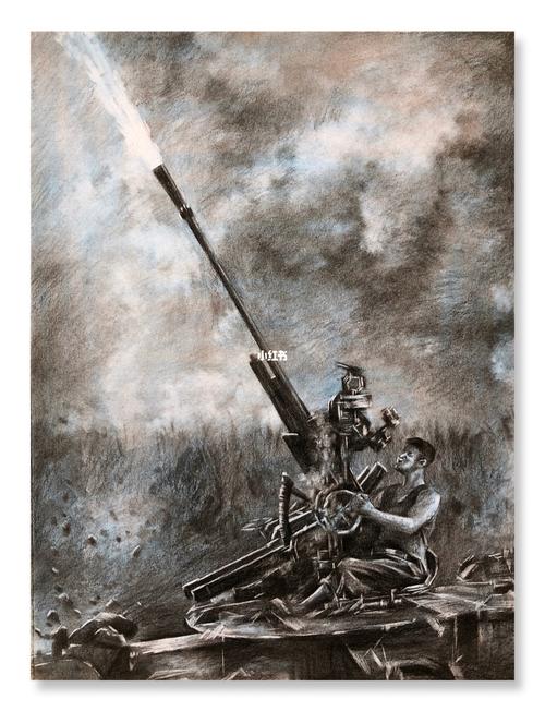 素描电影场景:金刚川_素描_金刚川_文化_绘画