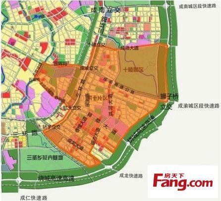 而规划中的成都地铁9号线也将会经过三圣乡,这将直接带动这区域的