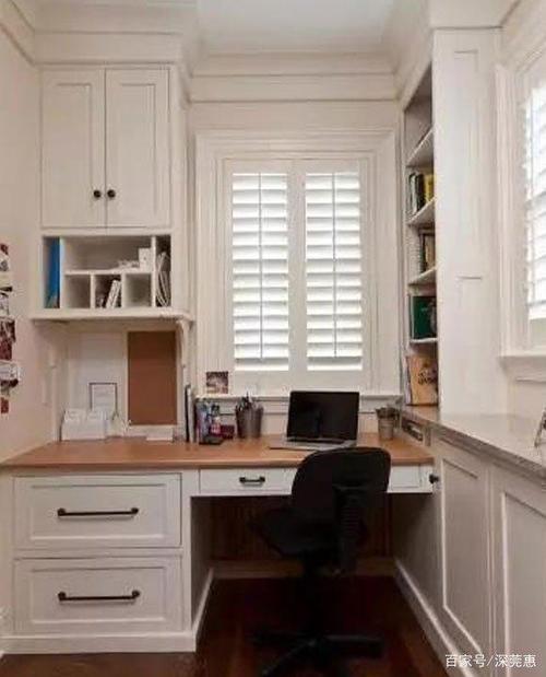 小户型利用空间挤出小书房,精致小巧的书房装修,你家也可以!