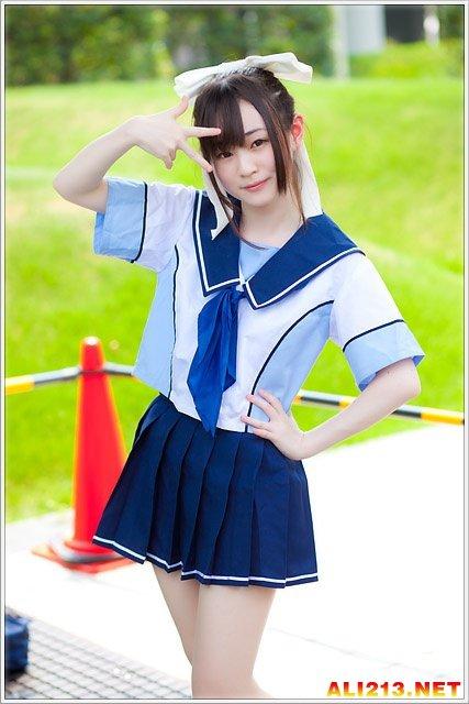 日本清纯双马尾萌妹近卫りこ海量cos照图集 jk女仆装全hold住