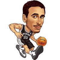 吉诺比利头像nba篮球明星马努吉诺比利qq头像卡通动漫背影2