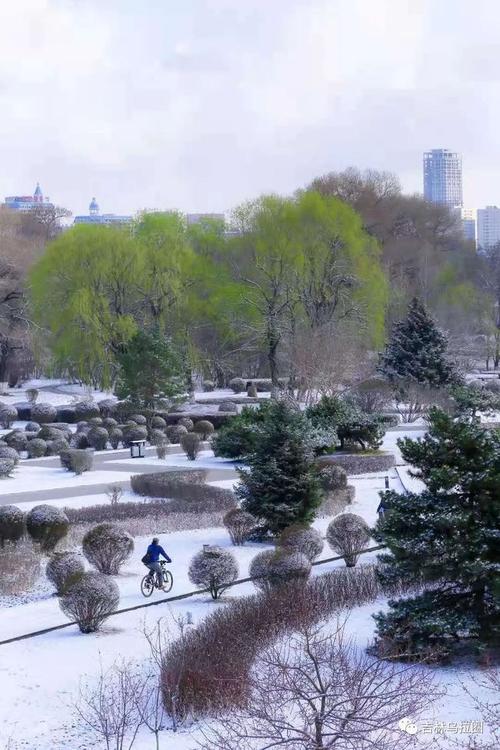 吉林市四月雪61润江城北山风景区宛如画卷
