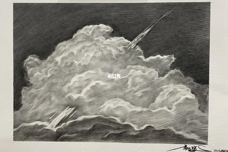 [天空]_素描_光线美术培训学校大学城校区自由行热门攻略_美术_文化