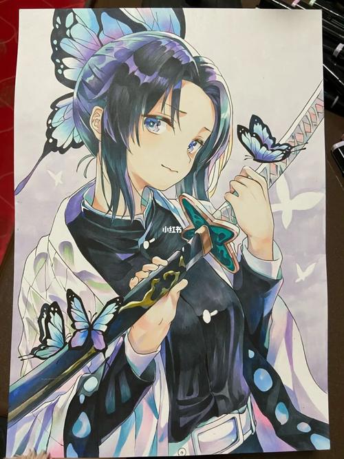 很喜欢这张蝴蝶忍,可以衣服画废了衣服画废_鬼灭之刃_临摹_手绘_鬼灭