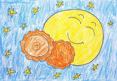 中秋节图画大全儿童画