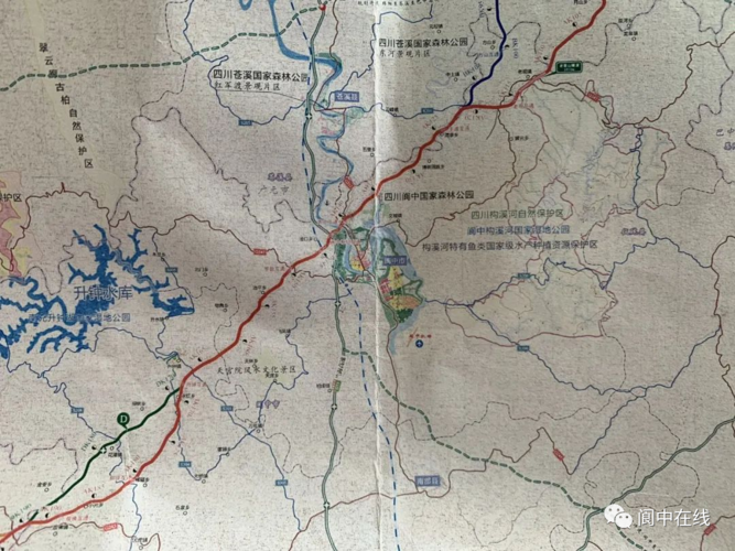 这条高速公路:南江—旺苍—苍溪—盐亭.共4条线,你支持哪一条?