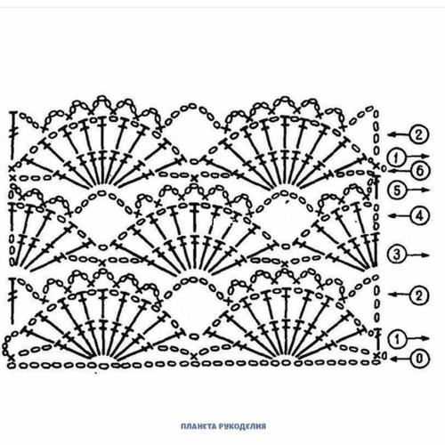 钩针编织·扇形花上衣·花样图解_上衣_钩针编织_手工