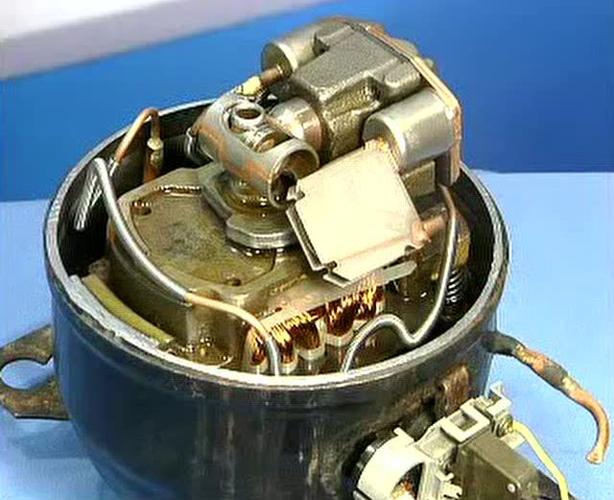 电冰箱压缩机结构和工作原理