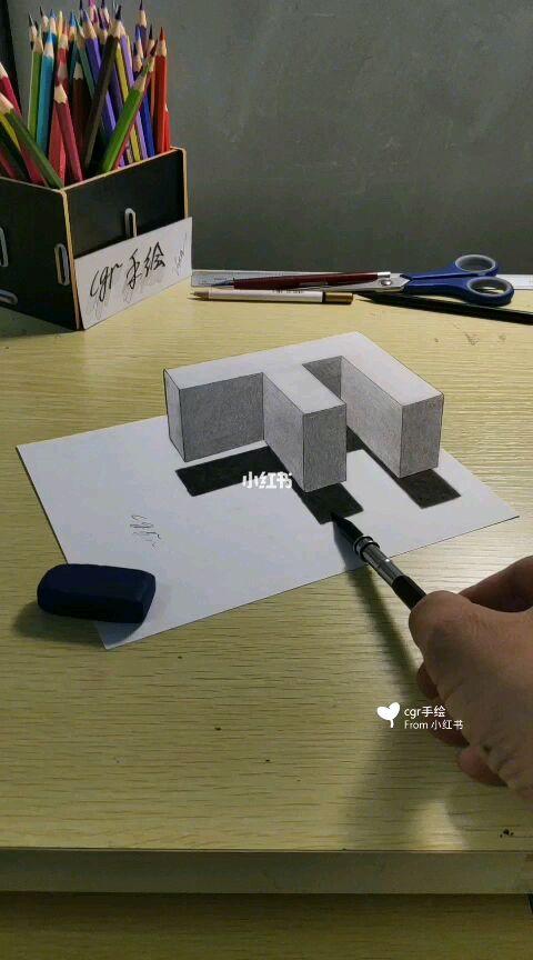 简单步骤) (更多手绘作品上传分享,请关注留意更新)_铅笔_绘画_素描