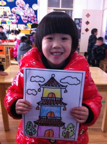 美术欣赏活动《宝塔》