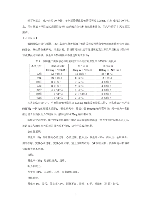 盐酸帕洛诺司琼注射液说明书.pdf