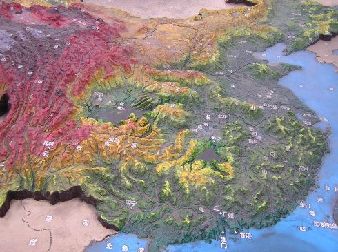 3d地形图好有意思!四川真的凹进去像个盆,台湾居然这么不平衡
