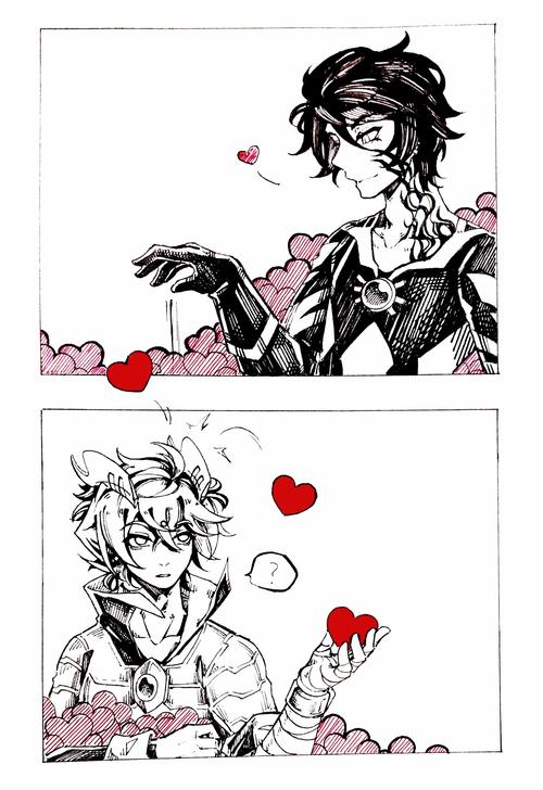 我终于画了一次(伪)贝赛 (这真是我本命cp吗) 另祝大家520快乐啊| )