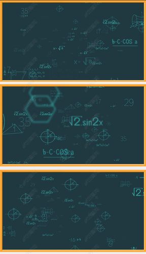 模拟黑板书写数学公式理科课程教学网课标题制作背景视频素材