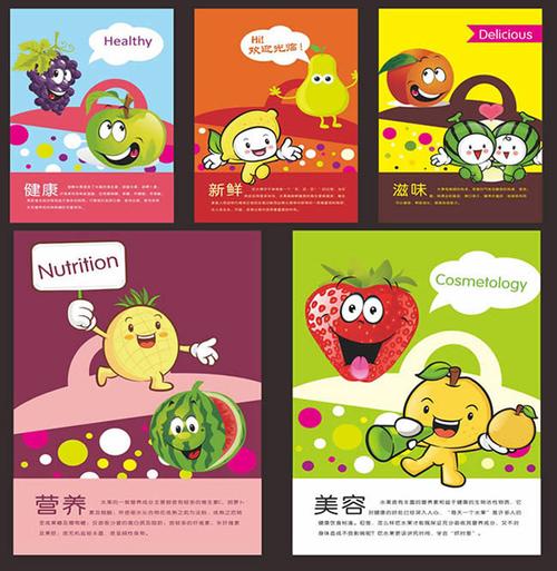 卡通水果灯箱片