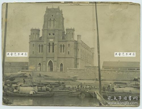 清代庚子事变中被摧毁,天津教案望海楼教堂河北老建筑庚子 天津天津