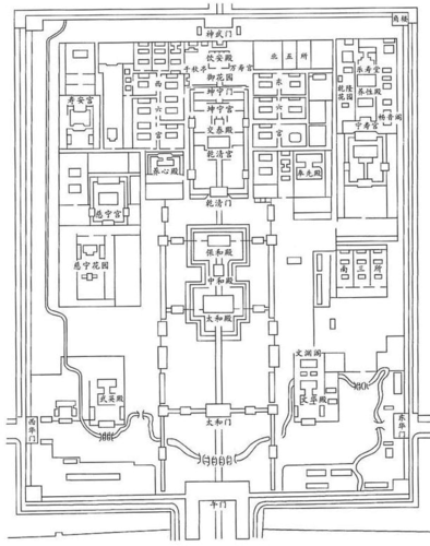 紫禁城平面图
