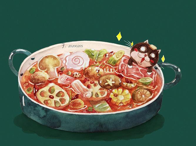 食物插画\四川冒菜