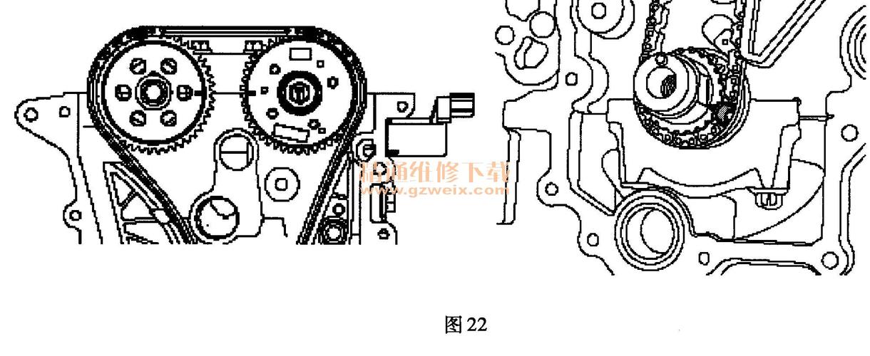 现代瑞纳(1. 6l g4fc)发动机正时校对方法