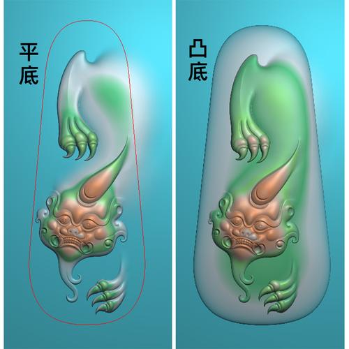 精雕图jdp灰度图bmp 玉雕木雕石雕 仿古瑞兽招财辟邪带线貔貅14