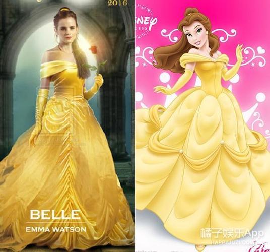 另一大卖点就是贝儿公主的造型在emma watson身上得到还原,并且真人版