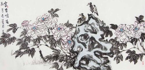 画家栾长征国画花鸟典雅别致,设色清丽,散发浓浓的自然气息