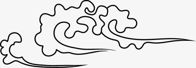 中国祥云的简笔画法